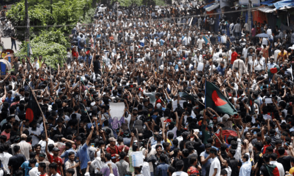 Bangladesh students protest