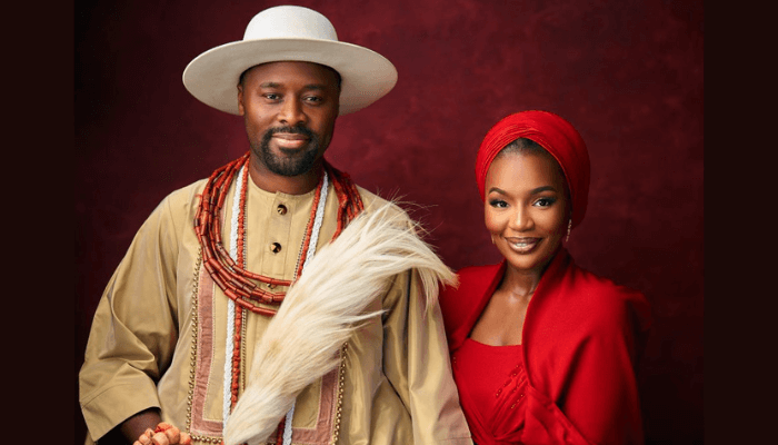 Ogiame Atuwatse III and wife, Olori Atuwatse III