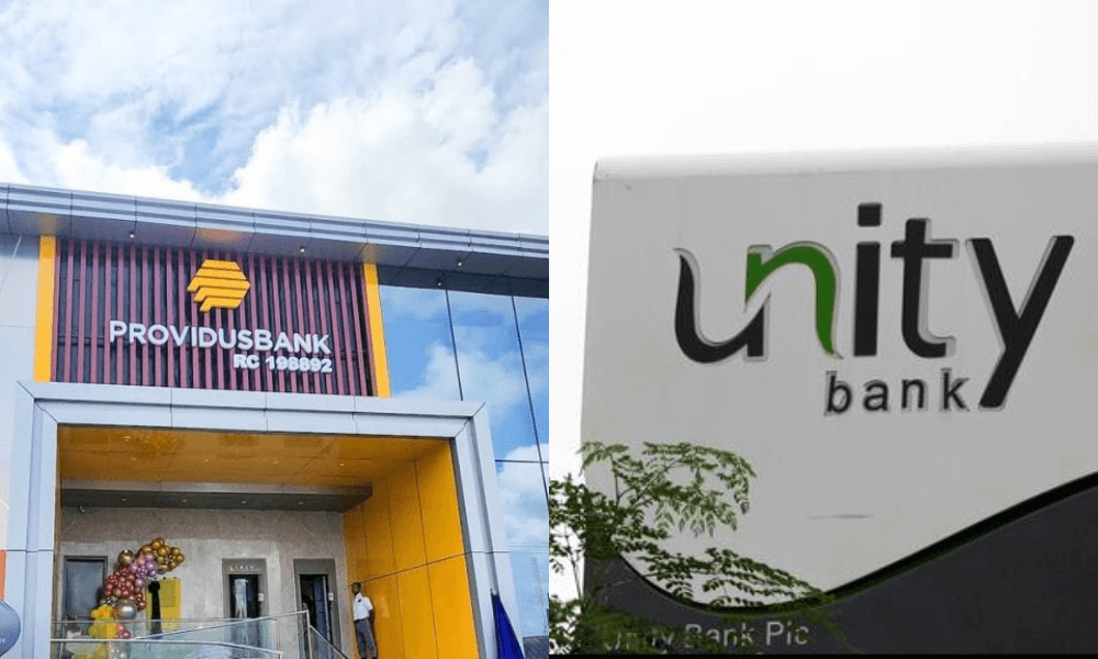 Providus Bank and Unity Bank