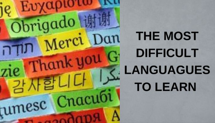 Most difficult languages to learn