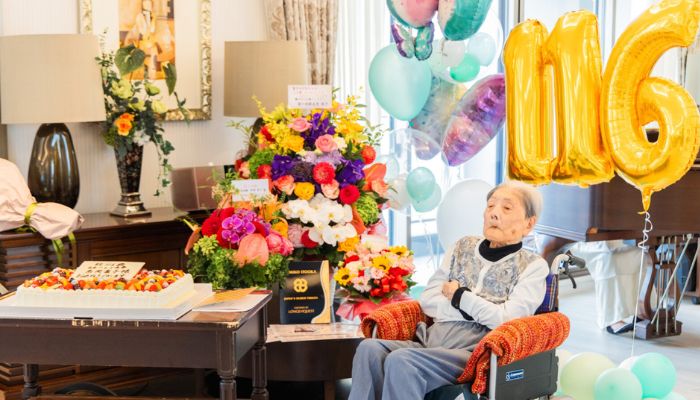 At 116, Tomiko Itooka
