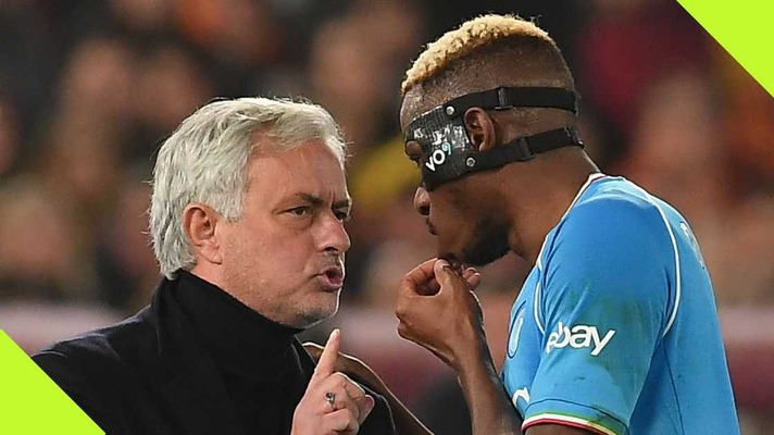 'He Dives Too Much': Mourinho criticises Osimhen's diving habit