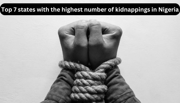 Top 7 states with the highest number of kidnappings in Nigeria