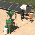 solar-powered grinding machine
