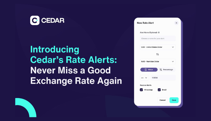 Cedar's Rate Alerts