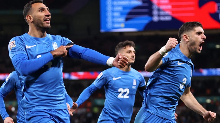 Greece stun England in Nations League clash at Wembley