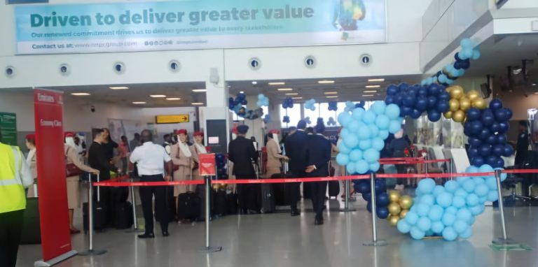 Emirates flight lands in Lagos again 