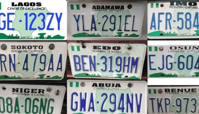 Nigeria number plates