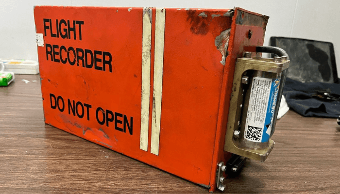 Helicopter crash black box