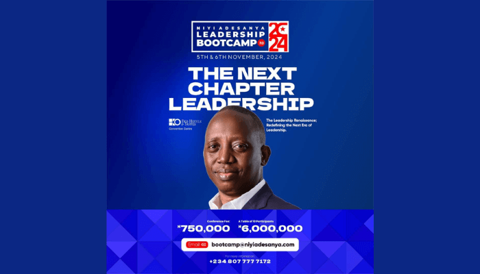 Niyi Adesanya leadership bootcamp