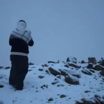 Snowfall in Saudi Arabia