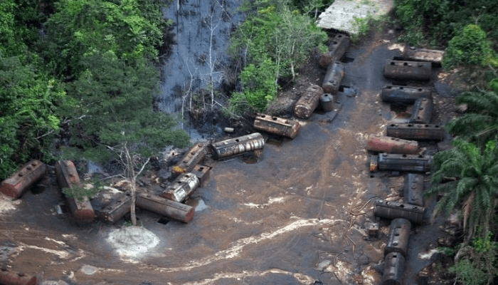 Stolen crude oil in Port Harcourt