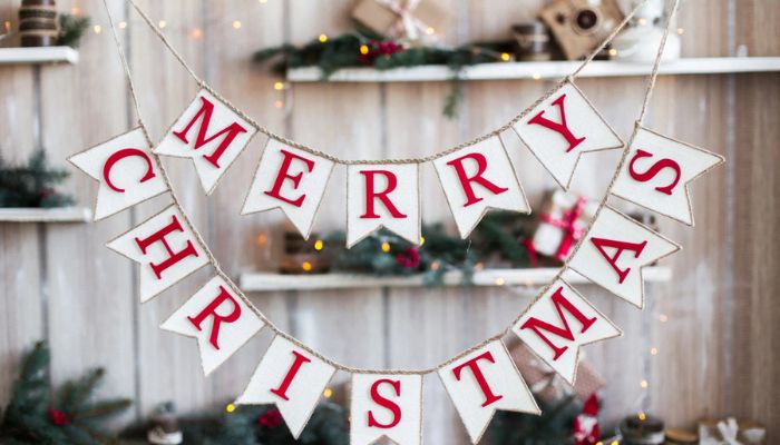 Add banners and garlands