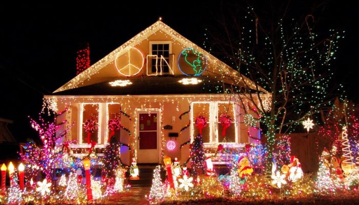 Decorate with lights