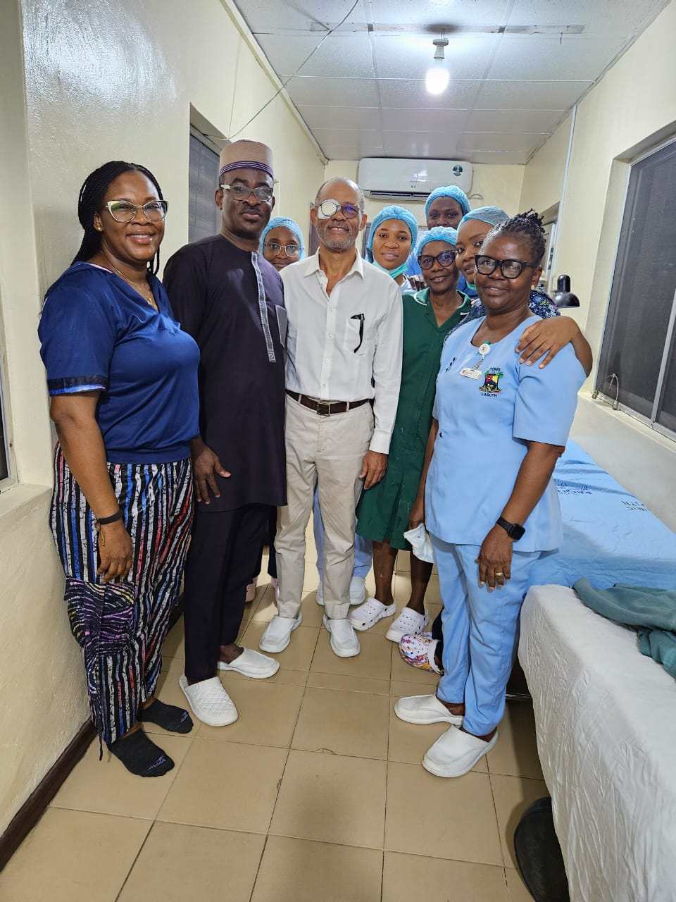 Lagos health commissioner eye surgery in Lasuth
