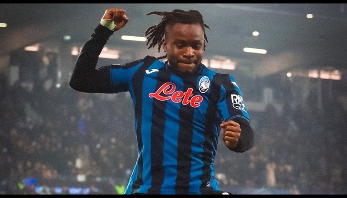 UCL: Ademola Lookman ruled out of Barcelona clash with knee injury