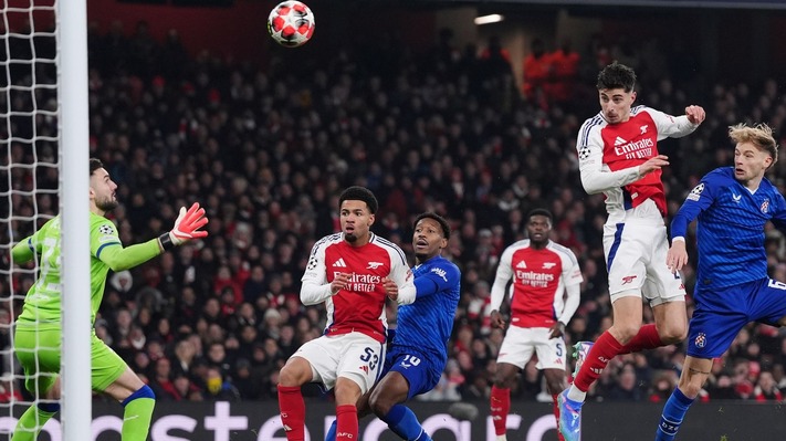 UCL: Arsenal boost last-16 hopes with 3-0 win over Dinamo Zagreb