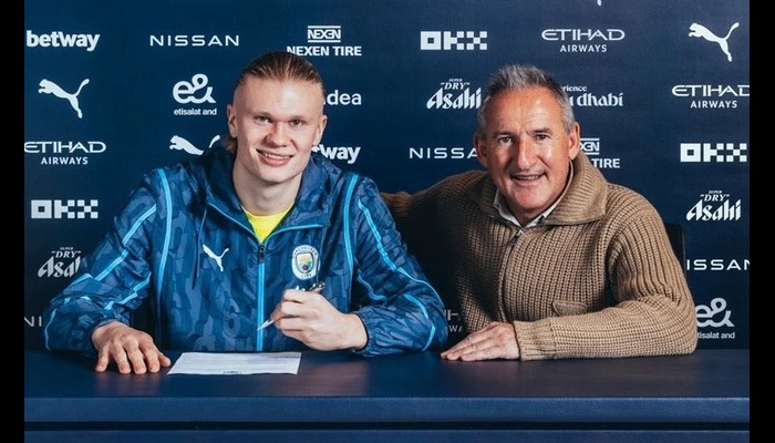 Haaland signs 9.5-year contract with Man City worth £500,000-a-week
