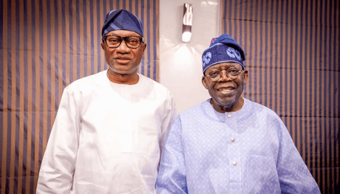 Femi Otedola and Bola Tinubu