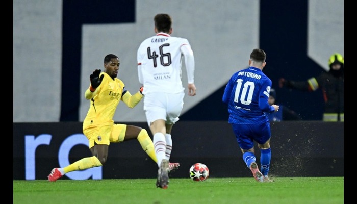 UCL: AC Milan stumbles against Dinamo Zagreb, faces play-off round