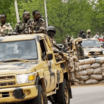 Soldiers in Ikeja Electricity