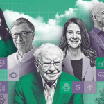 America’s top 10 billionaires have given away $241 bn