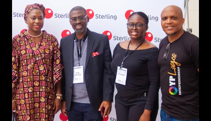 Photo caption: L-R: Mrs. Bolanle Tyson, Head of SME Products, Sterling Bank; Wale Adenuga, Convener of the Program; Kunle Judge and Stephanie Izevbizua during the Young Professionals Lagos event recently.