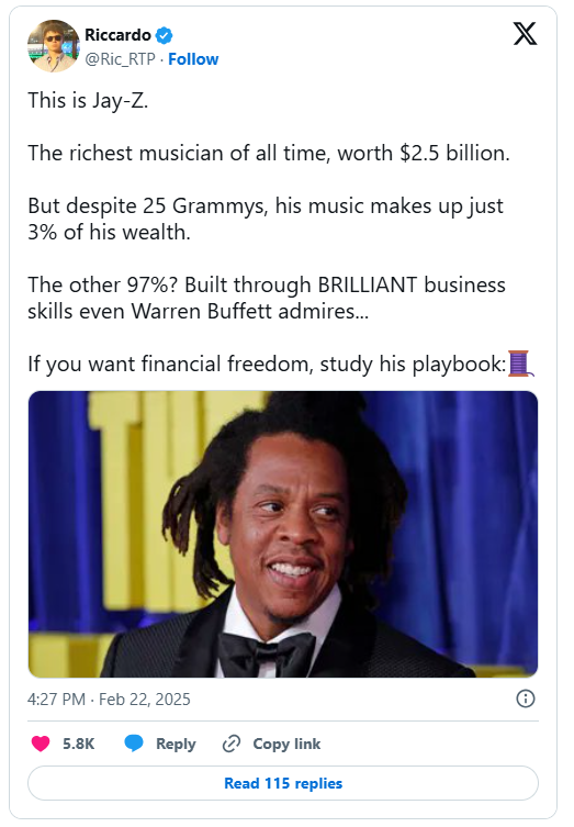 World’s richest musician 