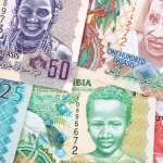 Nigerian and Ghanaian currencies