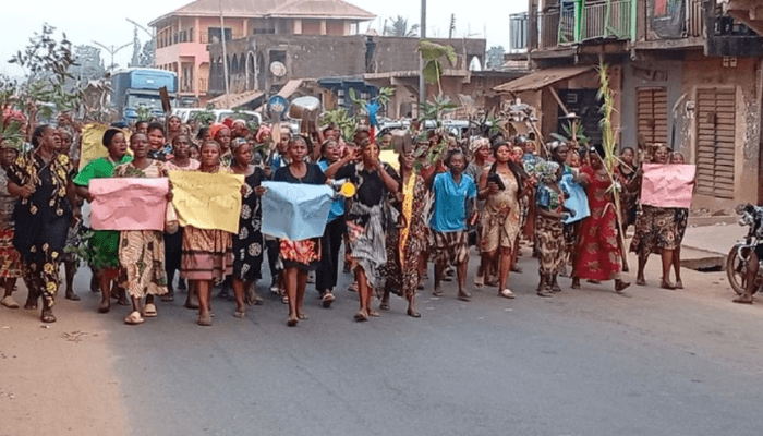 Women protest in Ebonyi