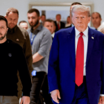 Volodymyr Zelenskiy and Donald Trump