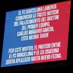 Barcelona vs Osasuna match postponed following death of club doctor