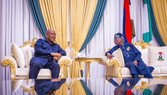 Bola Tinubu and John Mahama