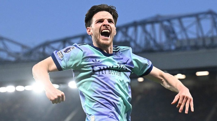 Rice stunner earns point for Arsenal at Old Trafford