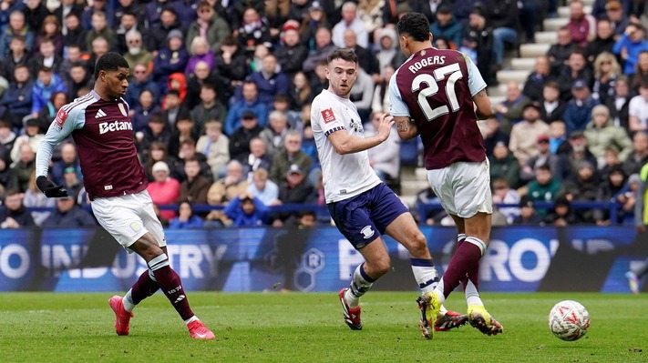 FA Cup: Rashford brace fires Aston Villa into semi-finals