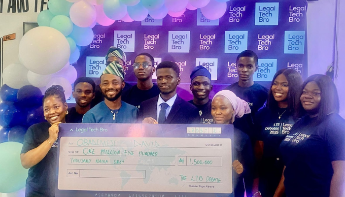 Obadimeji David emerges winner of the 2025 LTB Debates on AI, legal rights