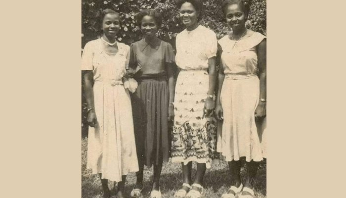 The picture above was in 1953 on their graduation day, From the left side to the right: Florence Gabrielle Abiola Adeniran (née Martins), Olusolape Folaşade Ifaturoti (née Akinkugbe), Grace Aweni Alele-Williams (née Alele), Adetowun O̩molara Ogunseye (née Banjo)