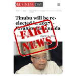 False attribution of article to BusinessDay