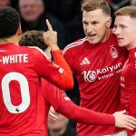 Nottingham beat Tottenham 2-1 to boost Champions League hopes