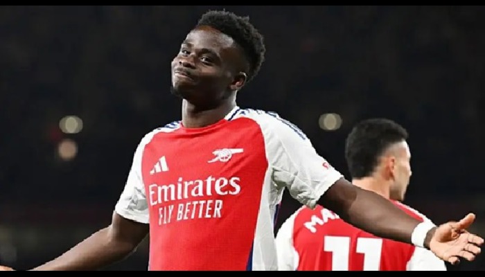 Saka scores as Arsenal beat Fulham to close gap on Liverpool