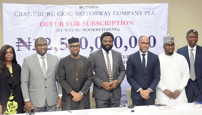 Craneburg EKSG signs final documents for N32bn infrastructure bond
