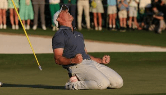Rory winning the Masters