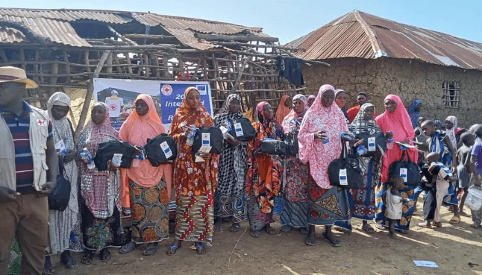 Red Cross distributes sanitary items to 500 women in Kogi