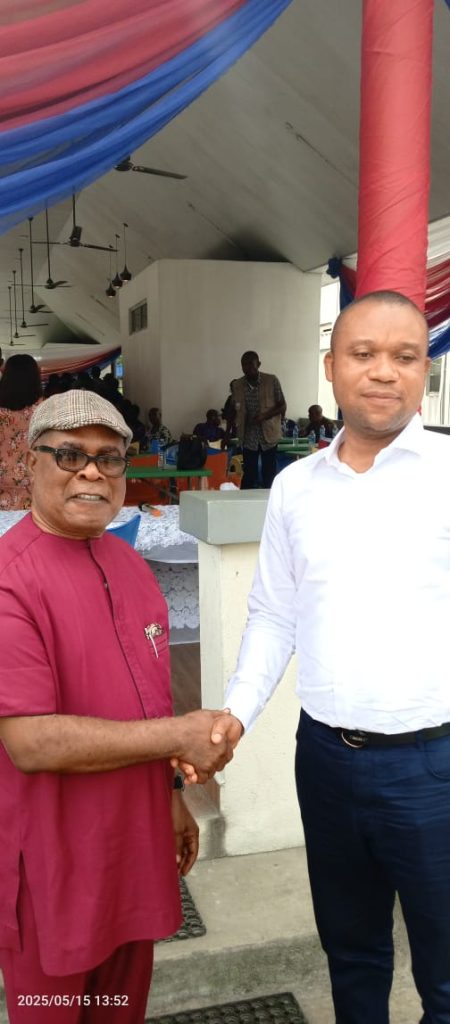 L-R: Jossy Nkwocha outgoing head, corporate communications, welcome Justiye Bibiye to carry on