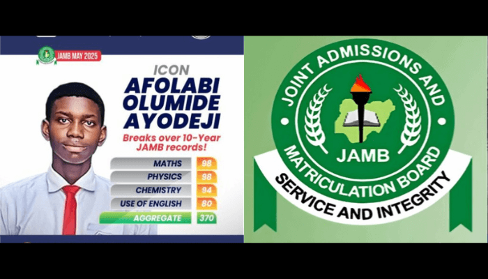 Meet Afolabi Ayodeji, 15-yr-old student who scored 370, setting new JAMB record (1)