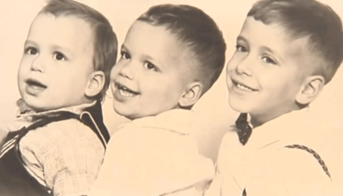 Pope Leo XIV and his two brothers Louis Prevost and John Prevost. ABC News