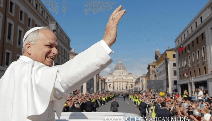 Pope Leo XIV:, credit Vatican media