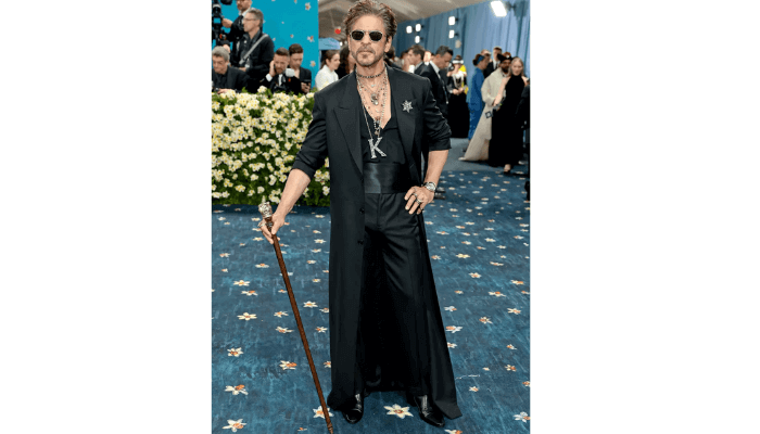 Shah Rukh Khan is the first male Bollywood Actor to attend the Met Gala.Dimitrios Kambouris/Getty Images for The Met Museum/Vogue/AFP