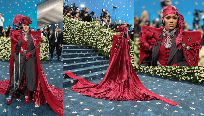 Teyana Taylor was named best dressed at the MET Gala. Dimitrios Kambouris / GETTY IMAGES NORTH AMERICA / Getty Images via AFP 