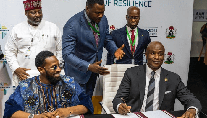 Afreximbank signs deal with D‘banj (1)